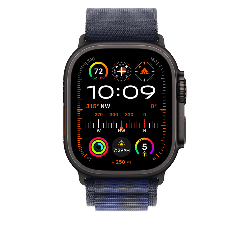 Loop Alpine azul navy de 49 mm - L - Titânio preto