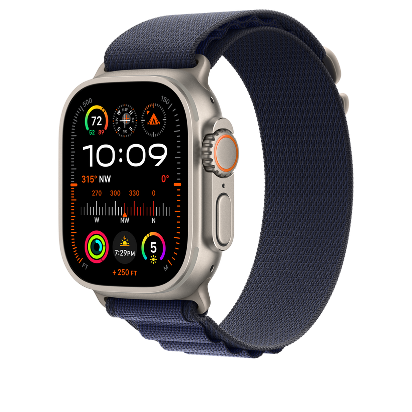 Loop Alpine azul navy de 49 mm - S - Titânio natural