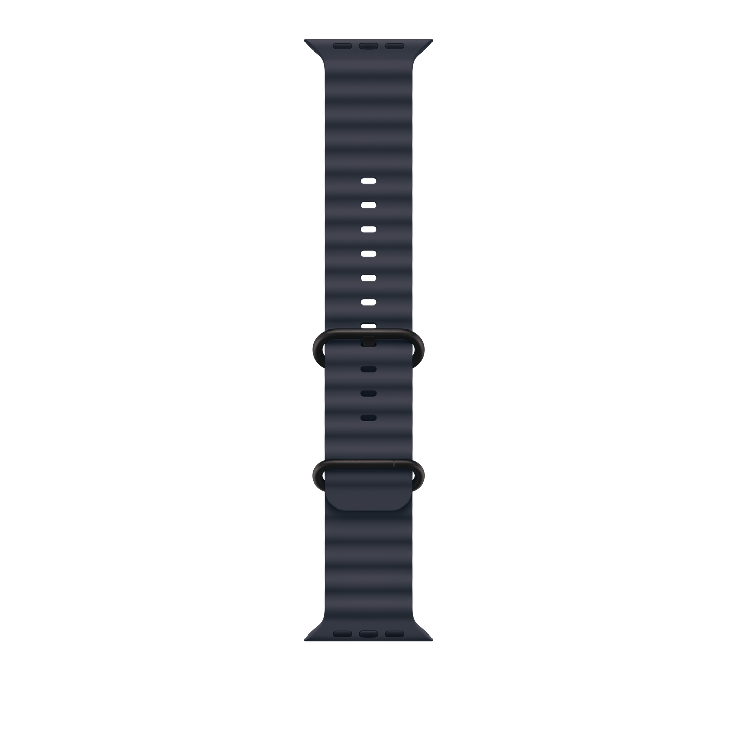 Bracelete Ocean azul navy de 49 mm - Titânio preto