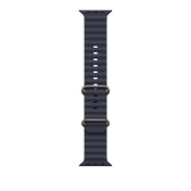 Bracelete Ocean azul navy de 49 mm - Titânio natural