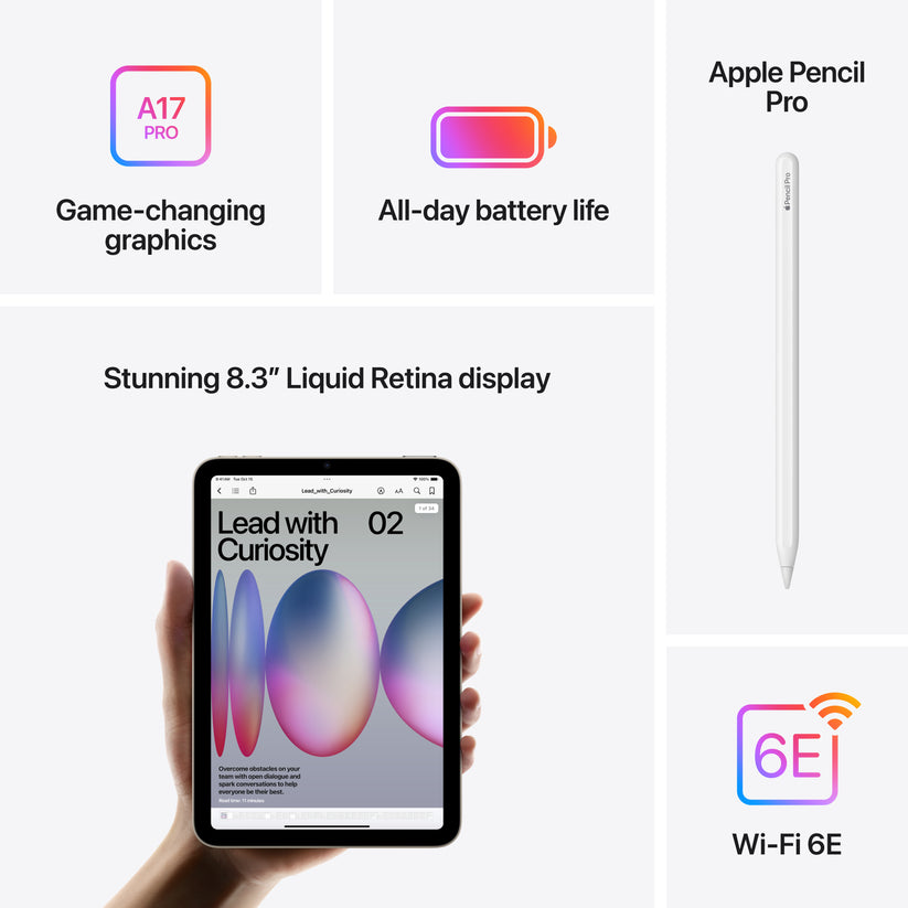 iPad mini Wi-Fi 256 GB - Azul (A17 Pro)