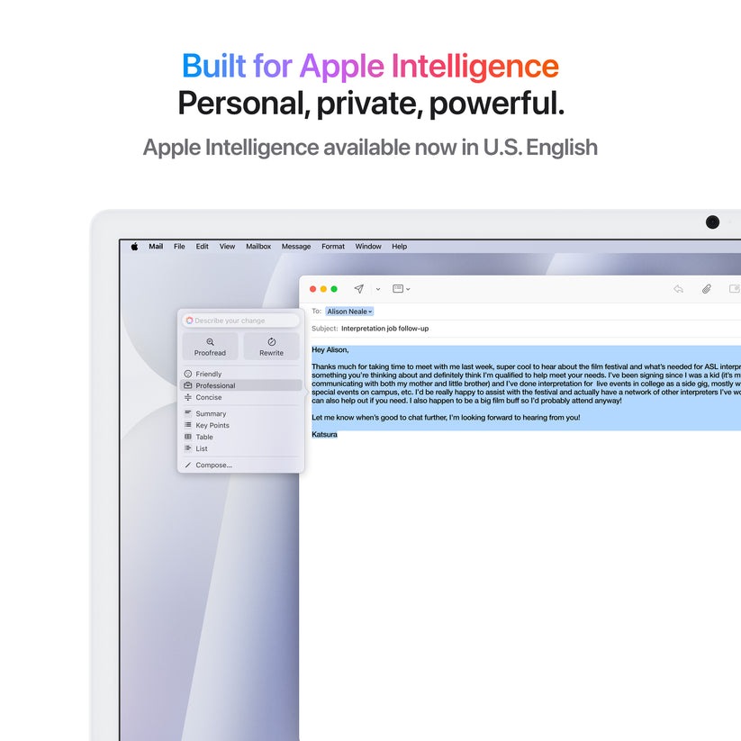 iMac com ecrã Retina 4,5K de 24 polegadas: Processador M4 da Apple com CPU 8-core e GPU 8-core, 256 GB SSD - Prateado