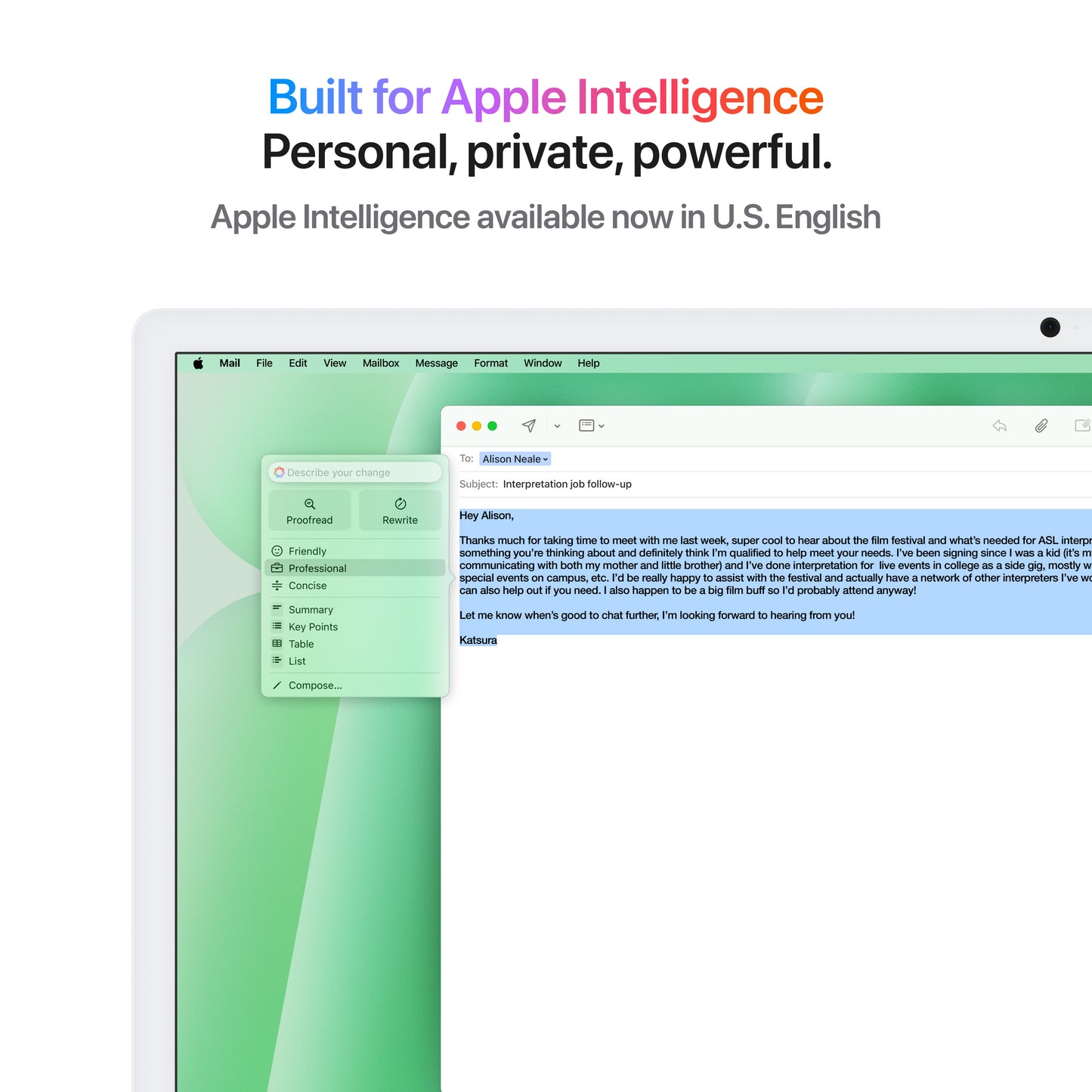iMac com ecrã Retina 4,5K de 24 polegadas: Processador M4 da Apple com CPU 10-core e GPU 10-core, 512 GB SSD - Verde