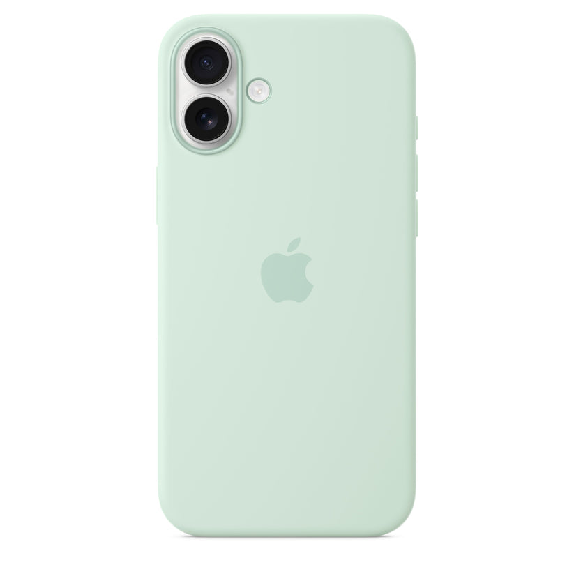 Capa em silicone com MagSafe para iPhone 16 Plus - Água-marinha