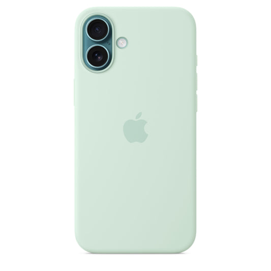 Capa em silicone com MagSafe para iPhone 16 Plus - Água-marinha