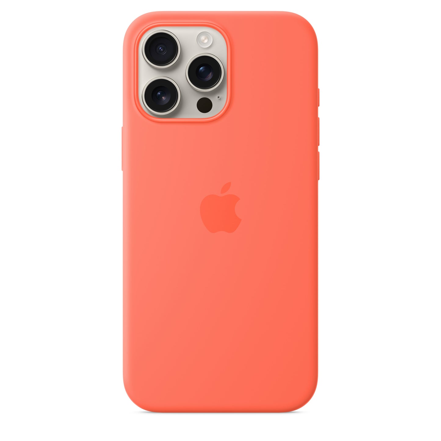 Capa em silicone com MagSafe para iPhone 16 Pro Max - Tangerina