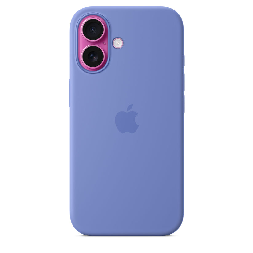 Capa em silicone com MagSafe para iPhone 16 - Azul-violeta
