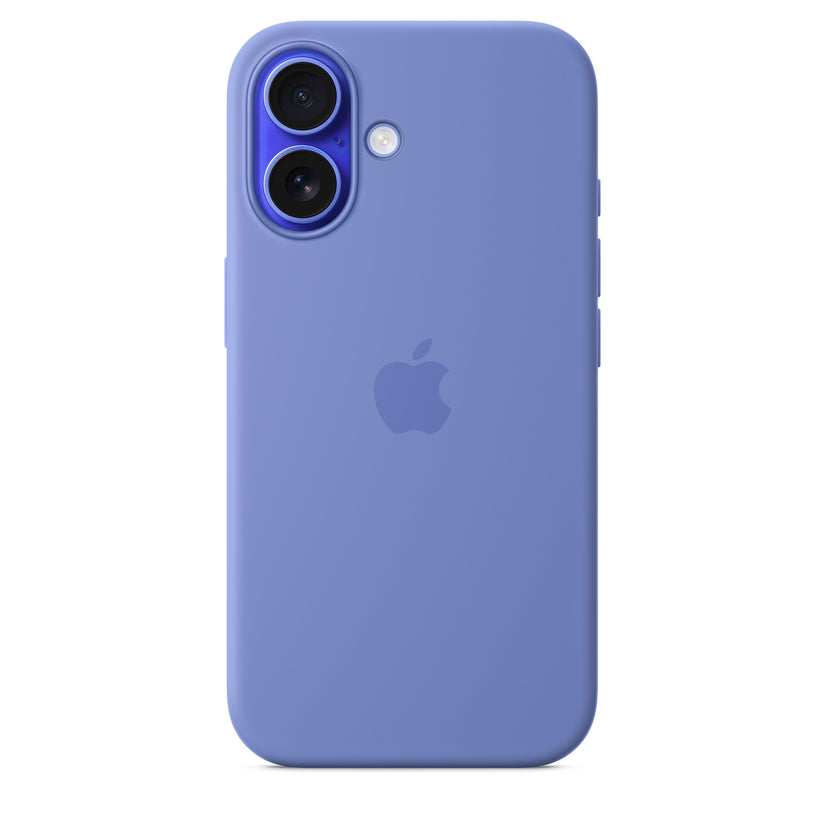 Capa em silicone com MagSafe para iPhone 16 - Azul-violeta