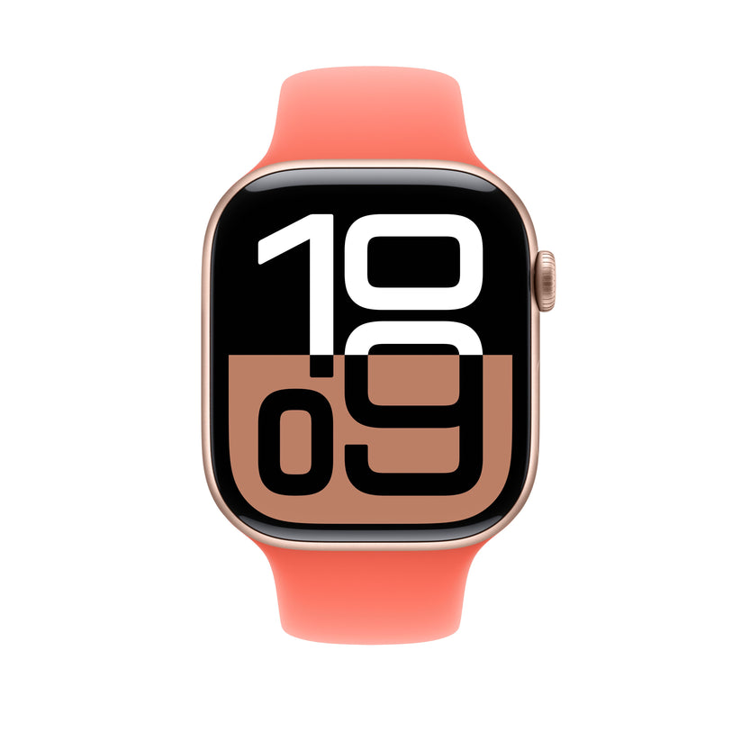 Bracelete desportiva tangerina de 46 mm - S/M