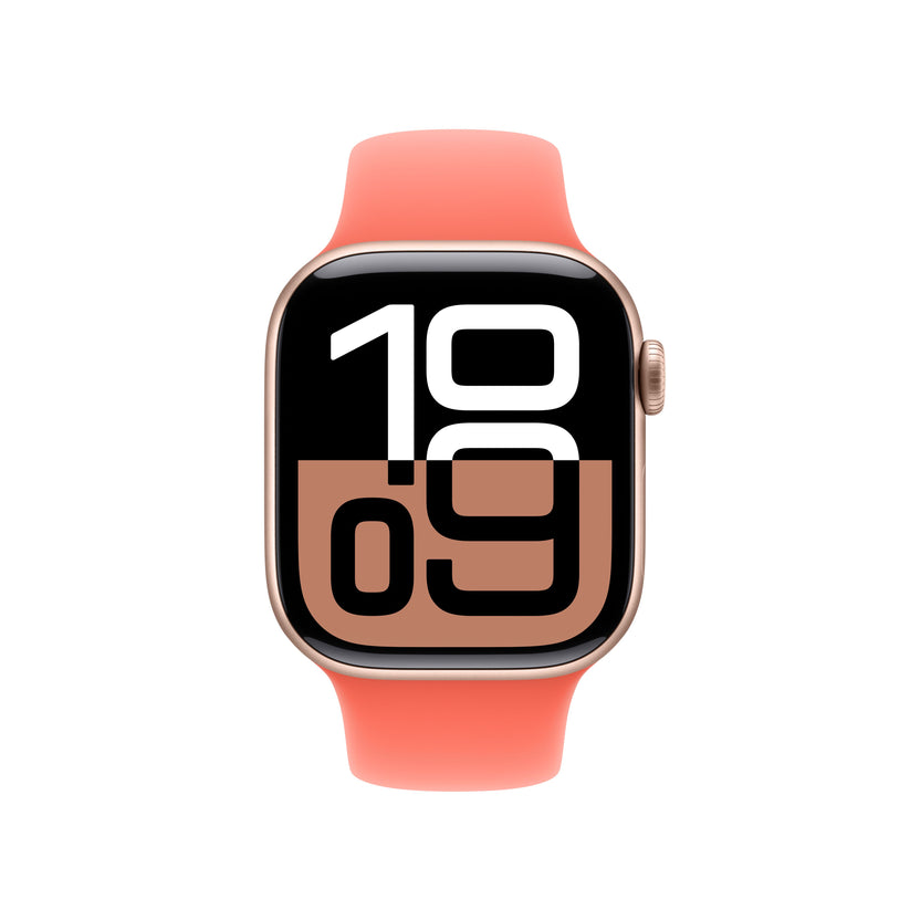 Bracelete desportiva tangerina de 42 mm - S/M