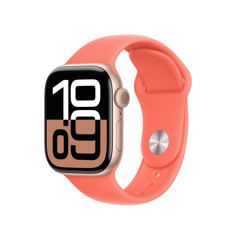 Bracelete desportiva tangerina de 42 mm - S/M