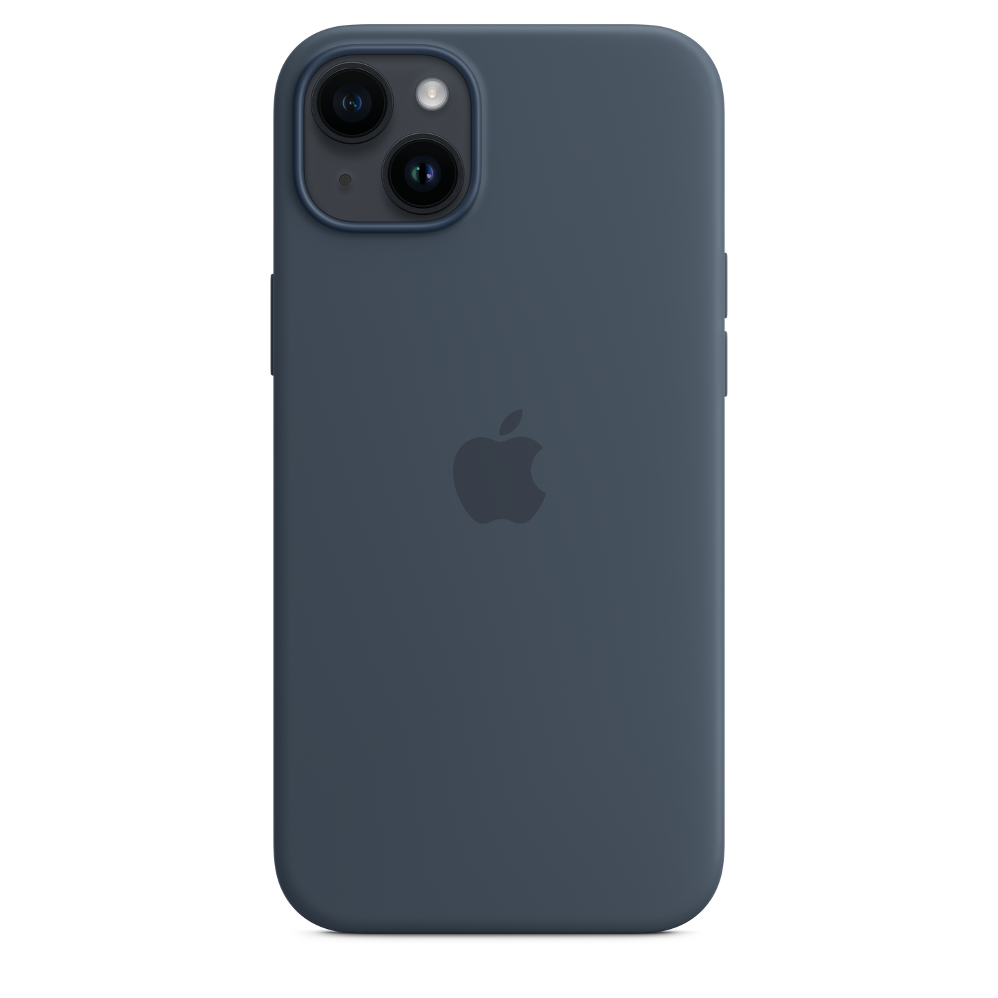 Capa em silicone com MagSafe para iPhone 14 Plus - Azul trovoada