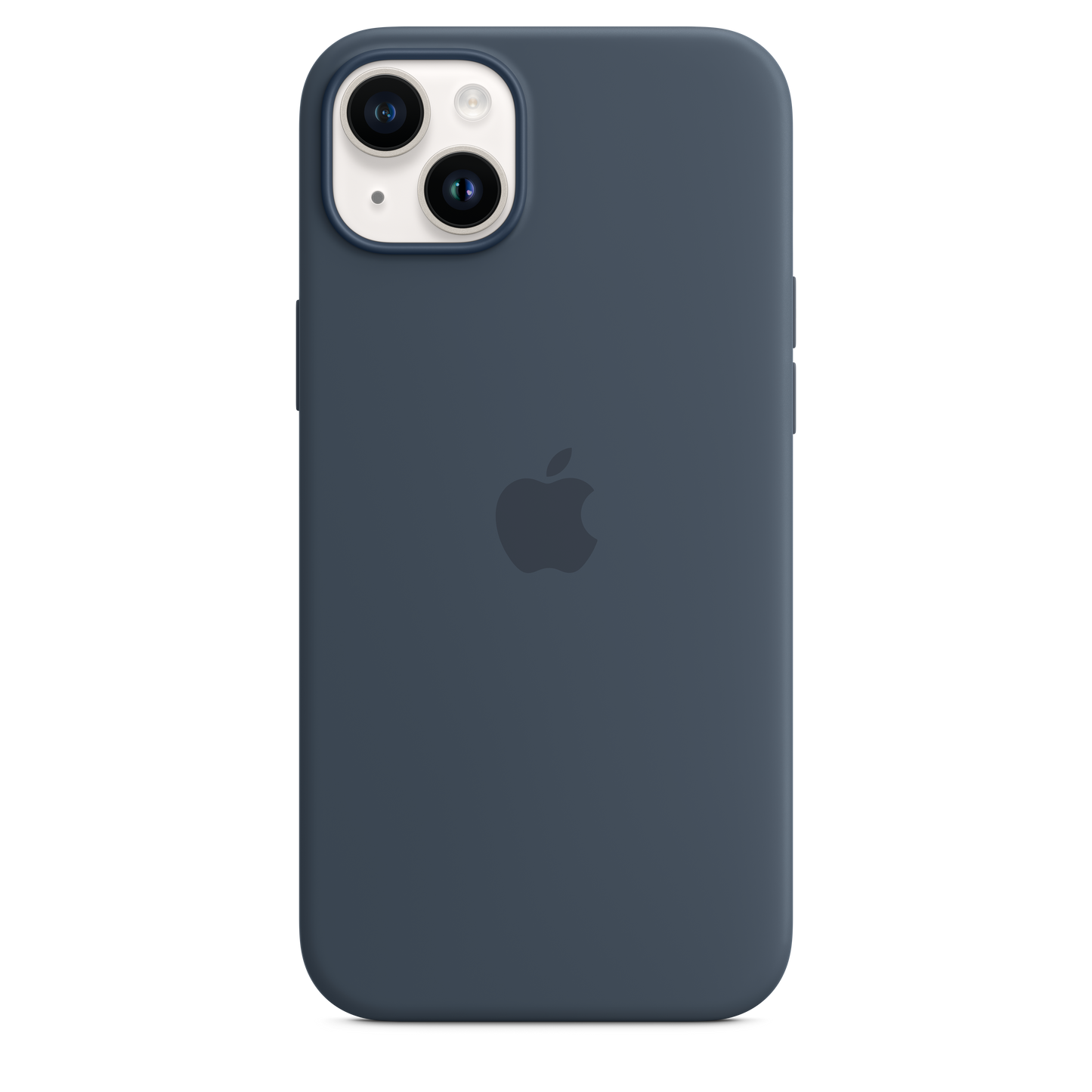 Capa em silicone com MagSafe para iPhone 14 Plus - Azul trovoada