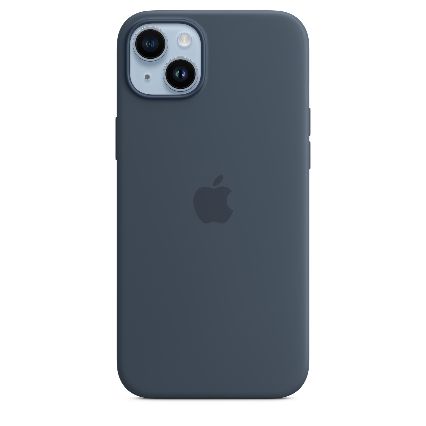 Capa em silicone com MagSafe para iPhone 14 Plus - Azul trovoada