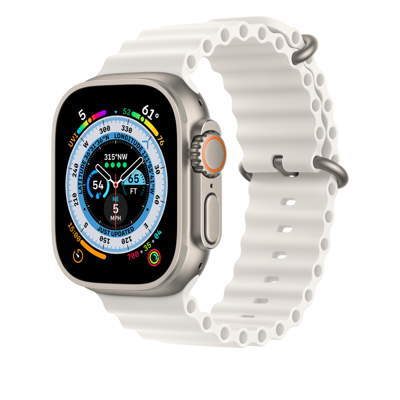 Bracelete Ocean branca de 49 mm