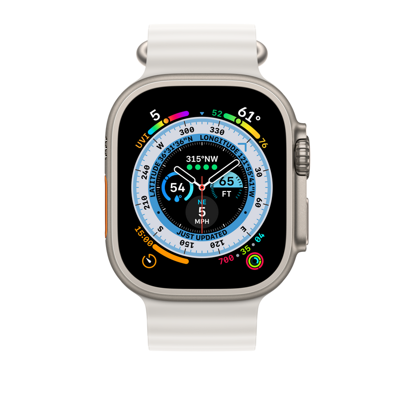 Bracelete Ocean branca de 49 mm