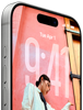 Vista frontal do iPhone 17 Pro, para ilustrar o Ecrã bloqueado do iOS 26, com Dynamic Island na parte superior, botão Ação e botões de volume