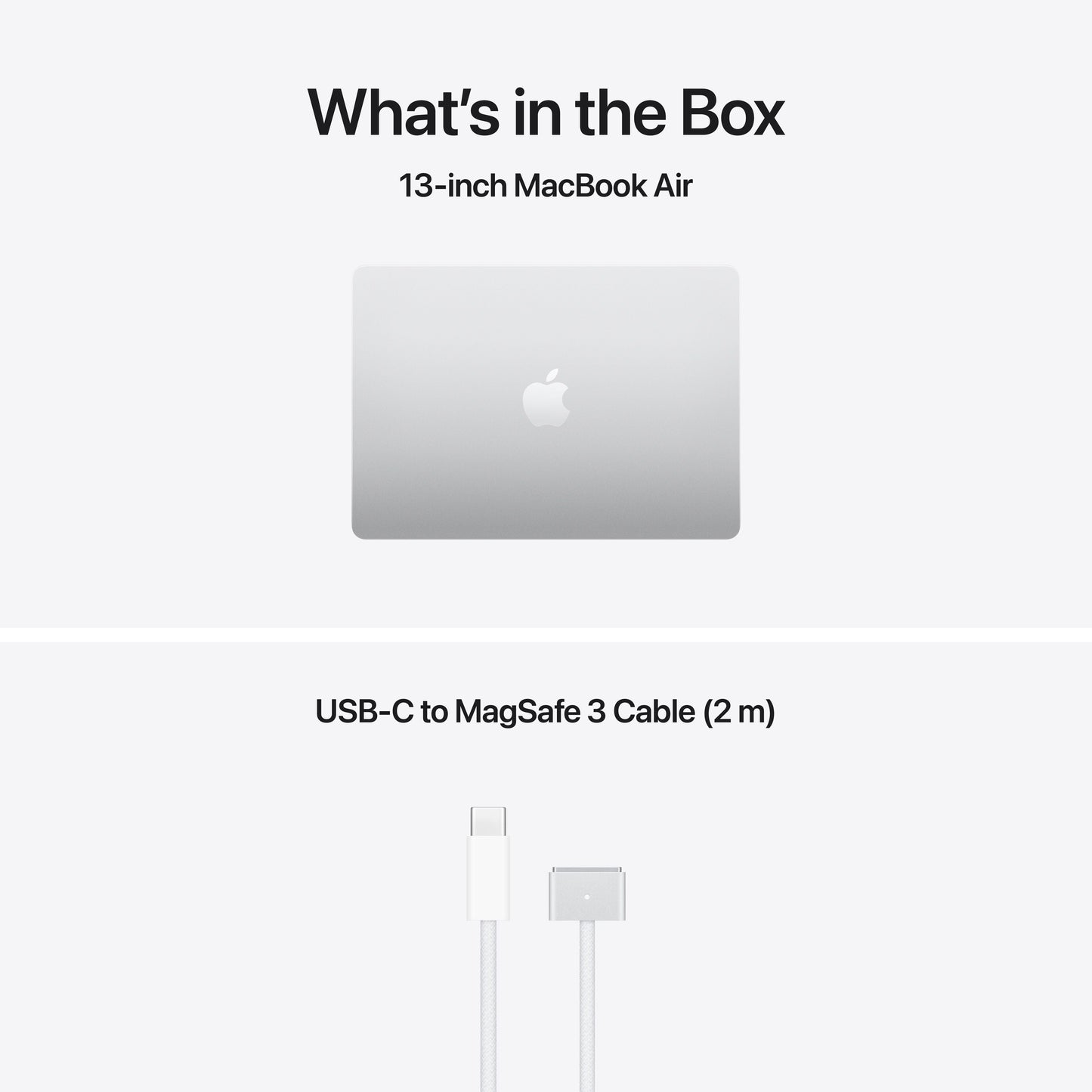 MacBook Air de 13 polegadas: Processador M5 da Apple com CPU 10‑Core e GPU 8‑Core, 512 GB SSD - Prateado
