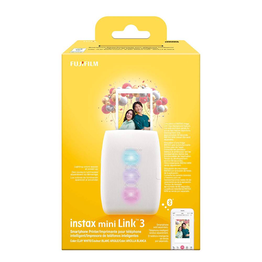 Impressora Instantânea Fujifilm Instax Mini Link 3 Branca