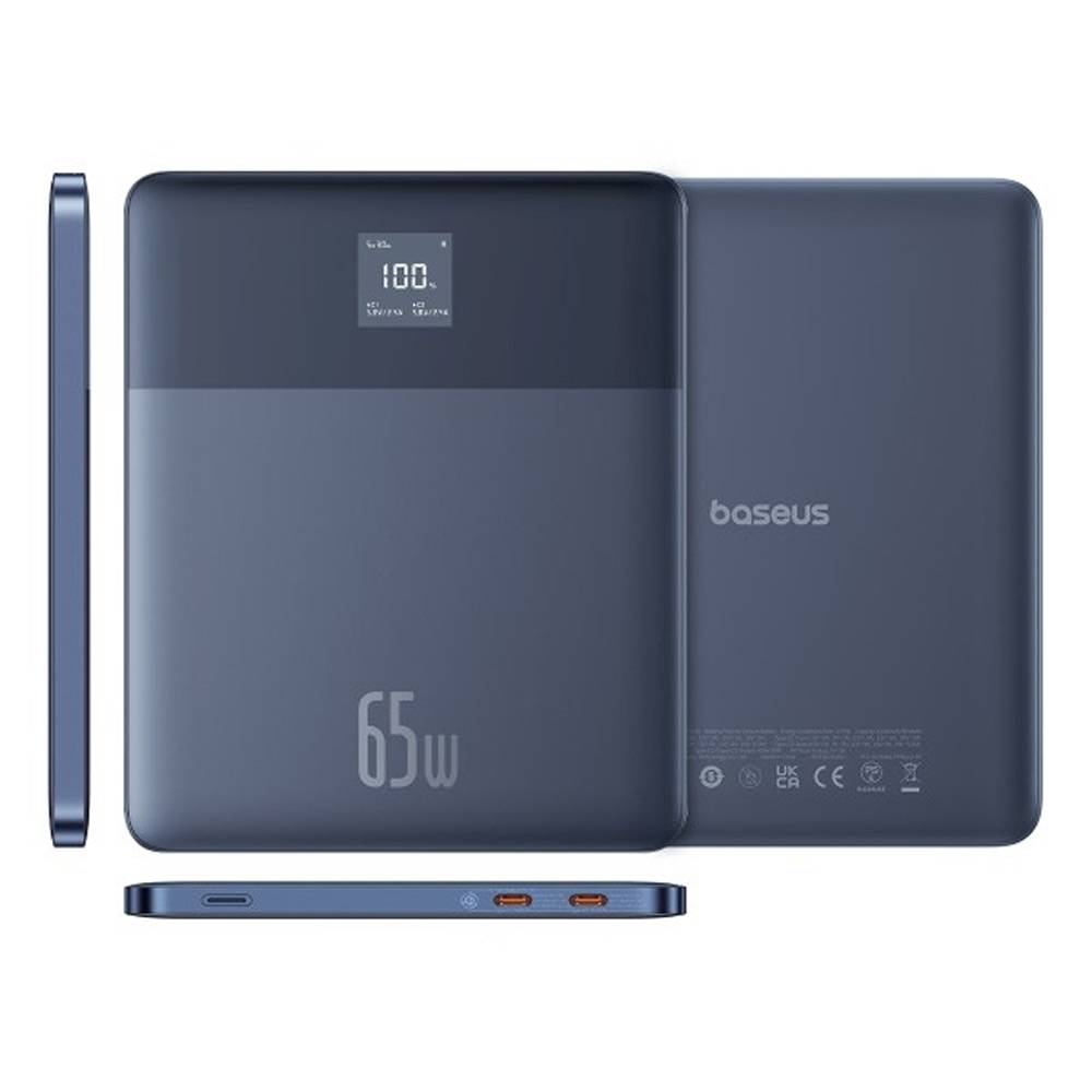 Baseus Powerbank Blade2 com Display 12000Mah 65W Azul