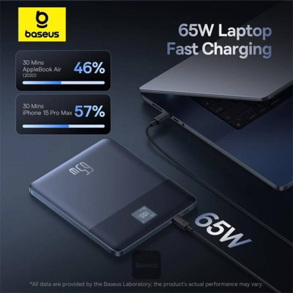 Powerbank Baseus Blade2 c/ Display 12000Mah 65W Azul
