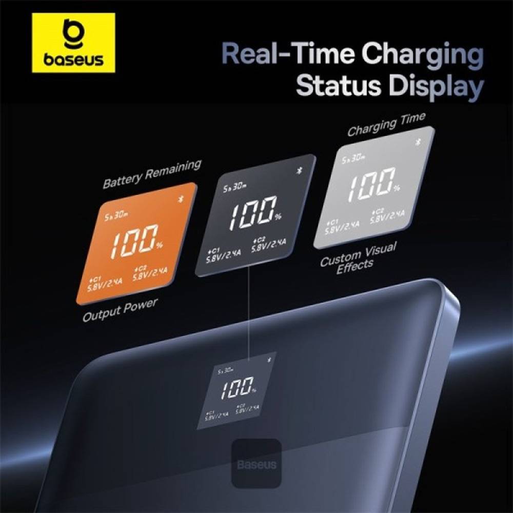 Powerbank Baseus Blade2 c/ Display 12000Mah 65W Azul