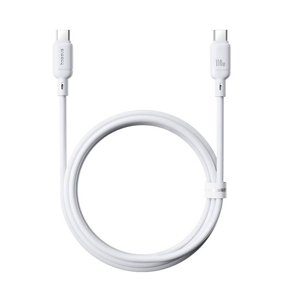 Baseus Cabo Silky Series Fast Charging Cable Type-C To Type-C 100W 1M Moon White
