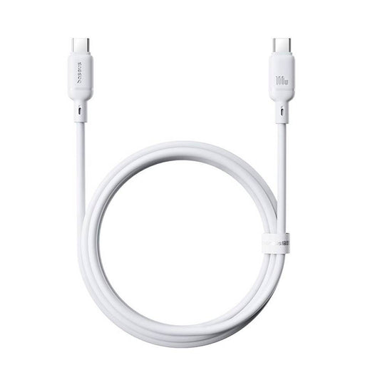 Baseus Cabo Silky Series Fast Charging Cable Type-C To Type-C 100W 1M Moon White