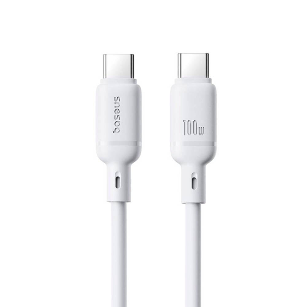 Baseus Cabo Silky Series Fast Charging Cable Type-C To Type-C 100W 1M Moon White