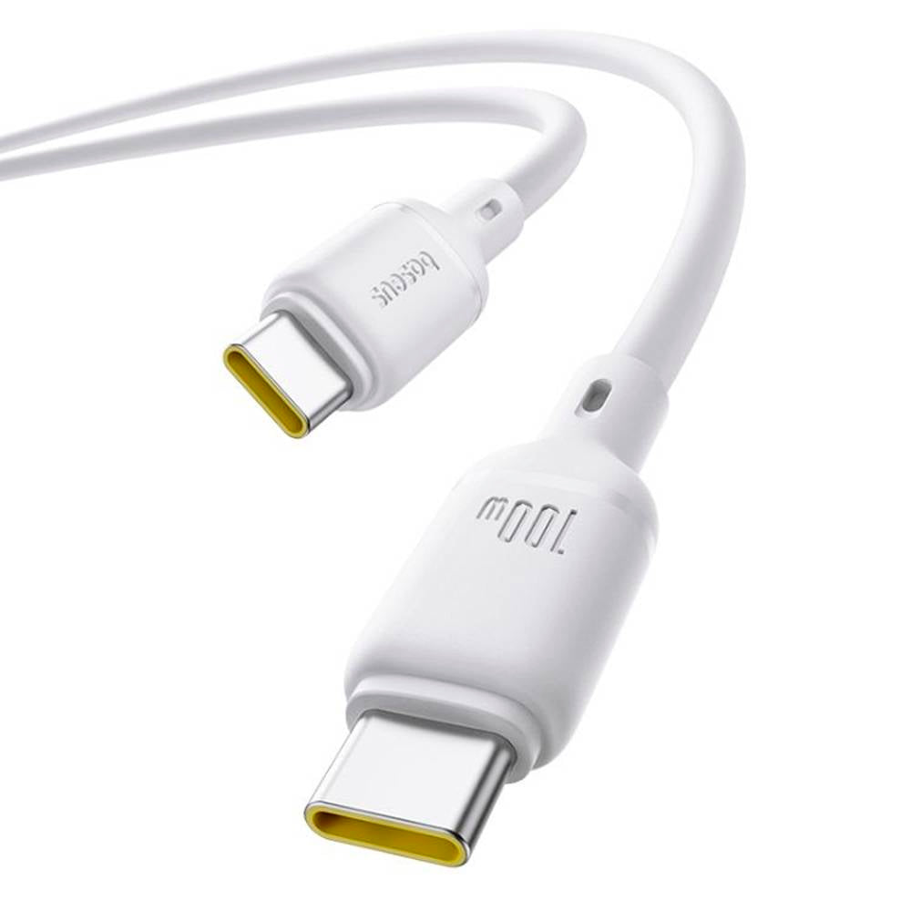 Baseus Cabo Silky Series Fast Charging Cable Type-C To Type-C 100W 1M Moon White