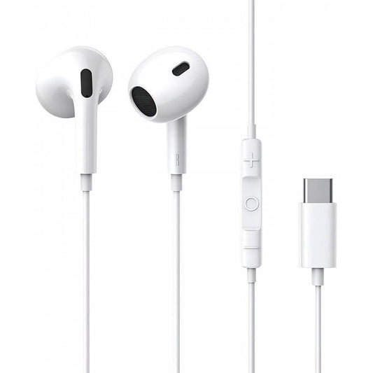 Baseus Auscultadores Encok Cz17 Semi-In-Ear Wired Earphones Moon White