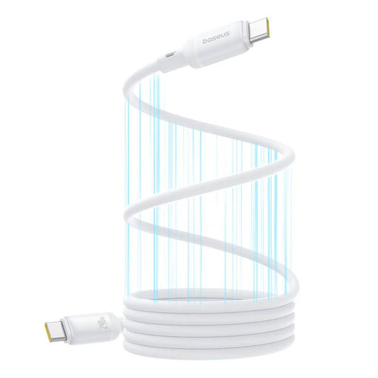 Cabo magnetico Baseus picogo usb-c to usb-c 240w 1m Moon White