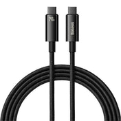 Cabo Carregamento Rápido Baseus 1Meter Tungsten Gold 240W Type-C to Type-C Data Preto