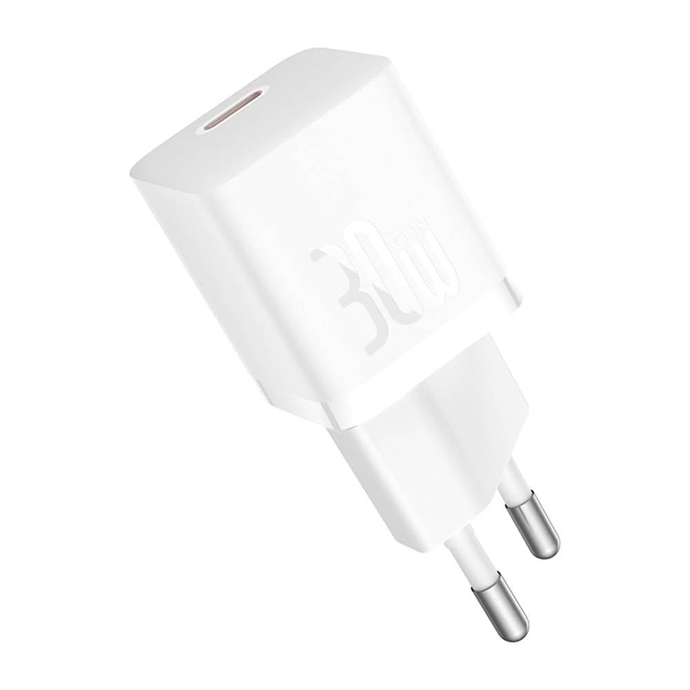 Carregador Baseus Gan5 Fast Charger(Mini) 1C 30W Eu Moon White