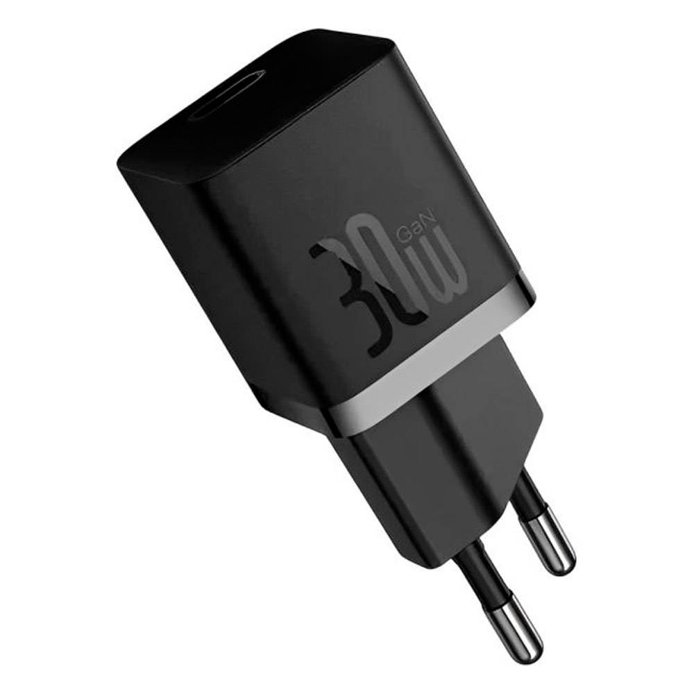 Carregador Baseus Gan5 Fast Charger(Mini) 1C 30W Eu Cluster Black