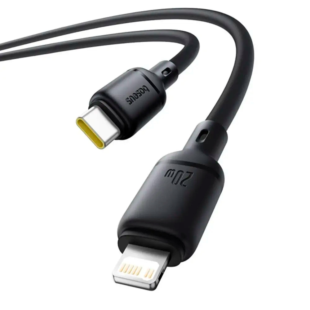 Baseus Cabo Silky Series Fast Charging Cable Type-C To Ip 20W 2M Cluster Black