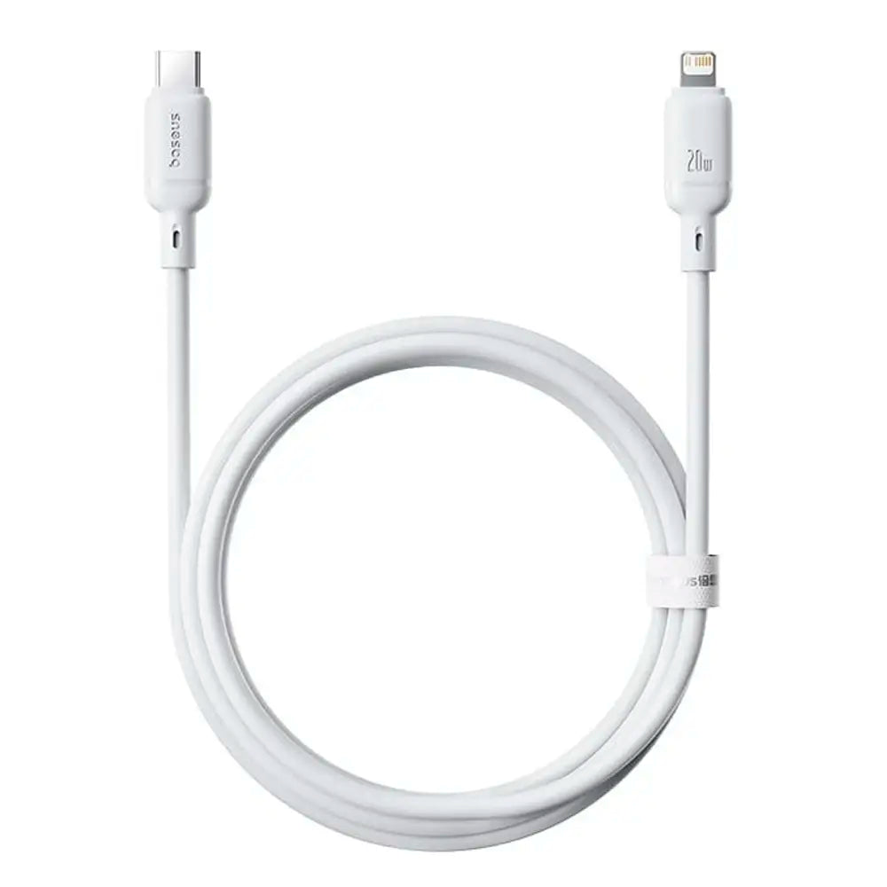 Baseus Cabo Silky Series Fast Charging Cable Type-C To Ip 20W 1M Moon White