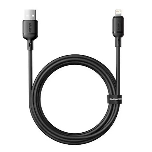 Baseus Cabo Silky Series Fast Charging Cable Usb To Ip 2.4A 1M Cluster Black