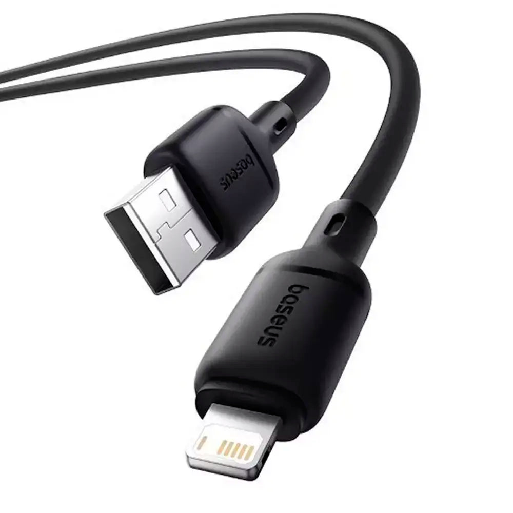Baseus Cabo Silky Series Fast Charging Cable Usb To Ip 2.4A 1M Cluster Black