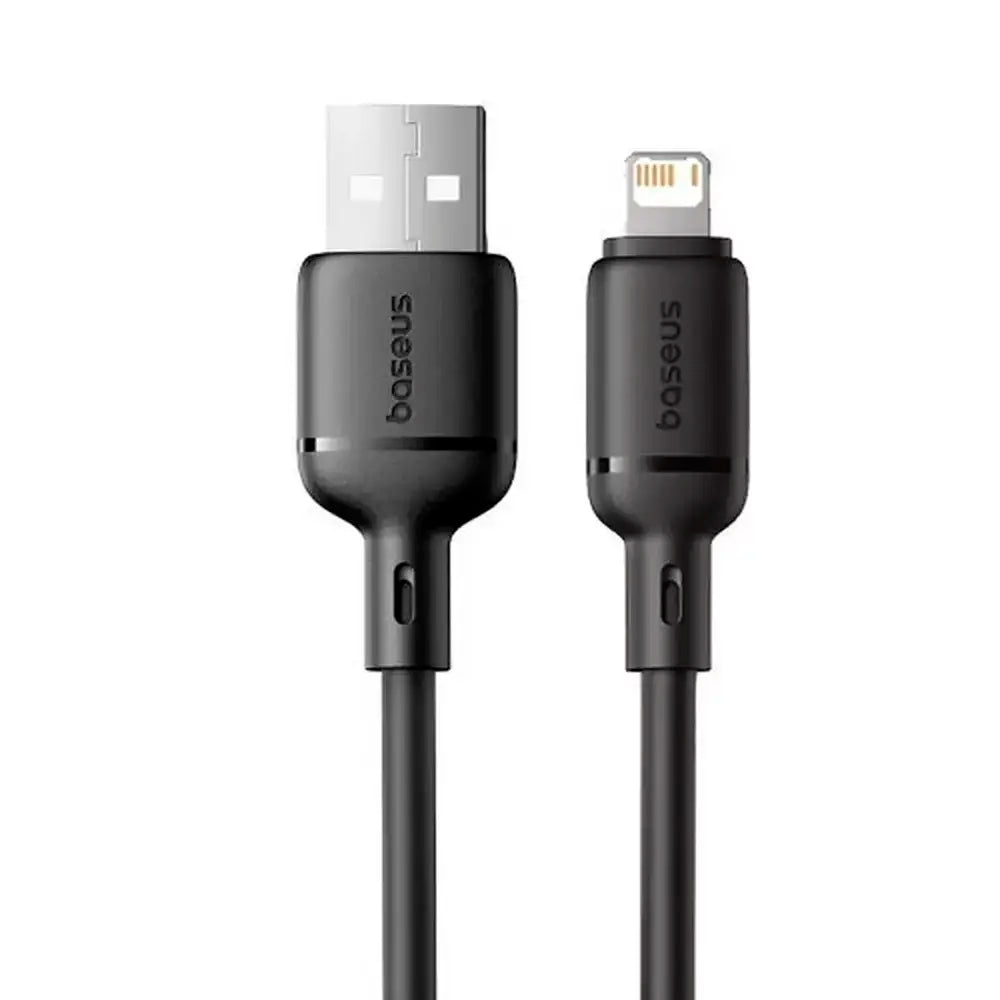 Baseus Cabo Silky Series Fast Charging Cable Usb To Ip 2.4A 2M Cluster Black