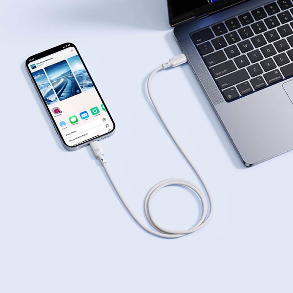 Baseus Cabo Silky Series Fast Charging Cable Type-C To Type-C 100W 2M Moon White