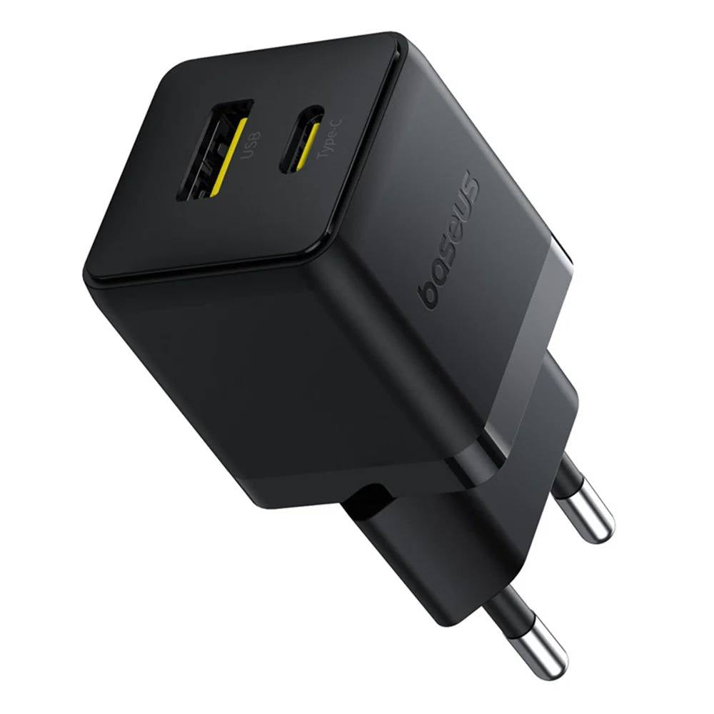 Baseus Carregador Palm Fast Charger C+U 30W Eu Cluster Black