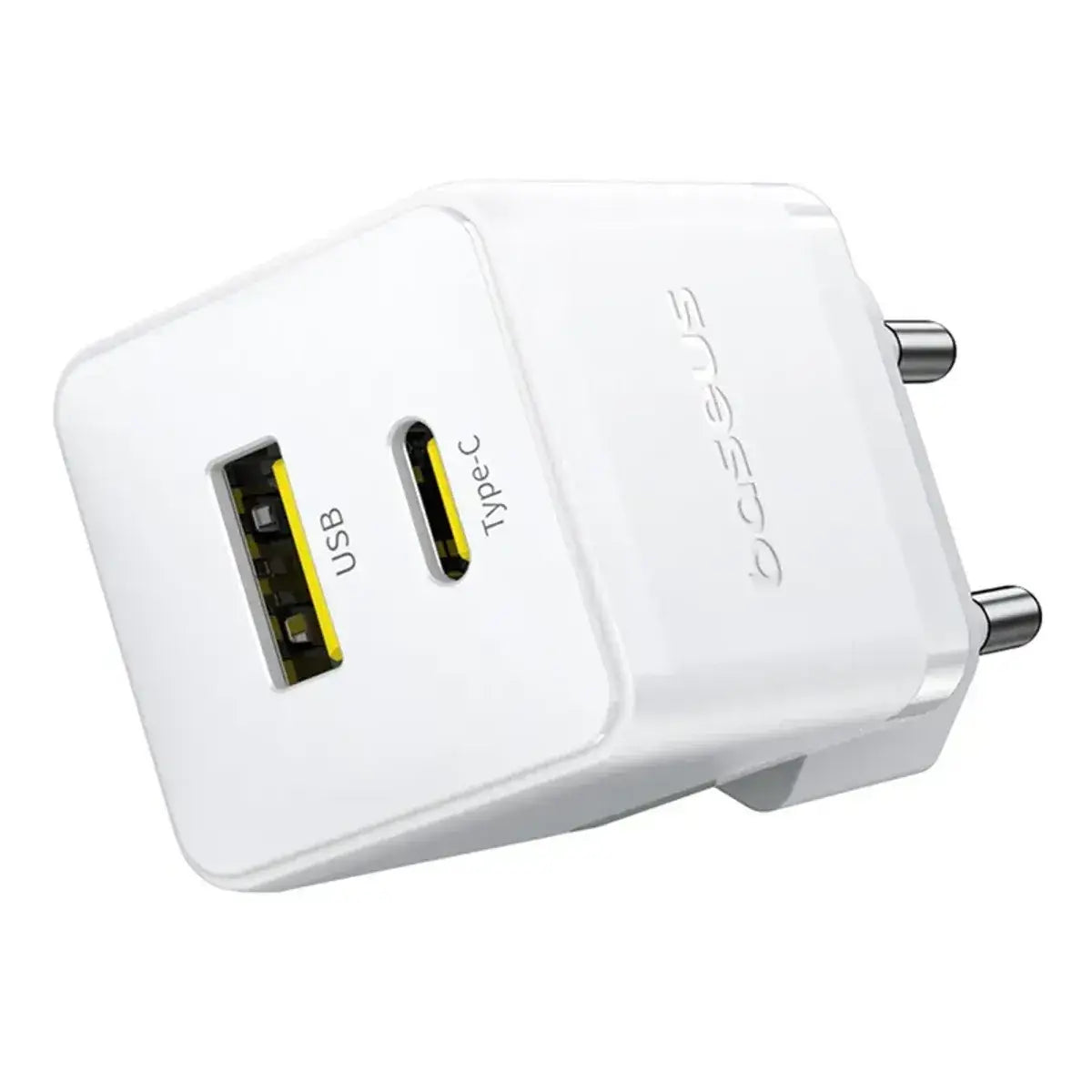 Baseus Carregador Palm Fast Charger C+U 30W Eu Moon White