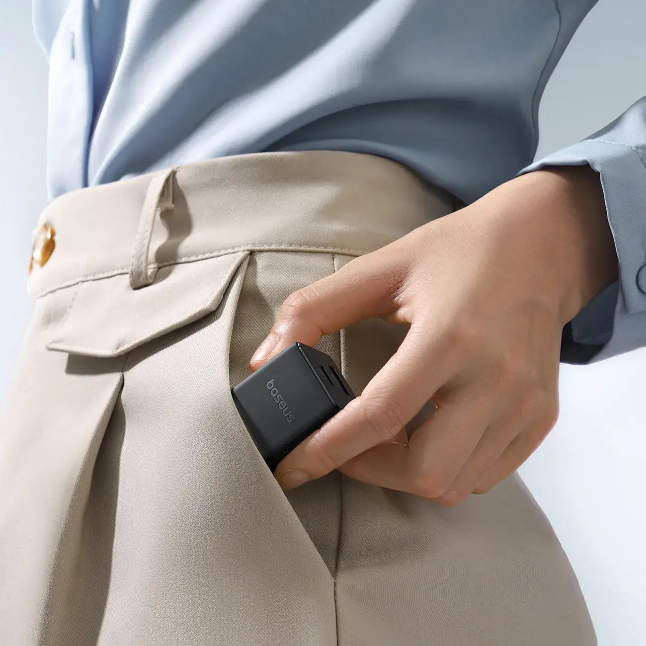 Baseus Carregador Palm Fast Charger C+U 20W Eu Cluster Black