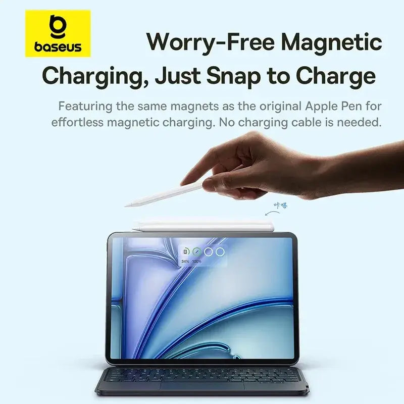 Baseus Caneta Smooth Writing 3 Wireless Charging Stylus Active Wireless Version Moon White (With