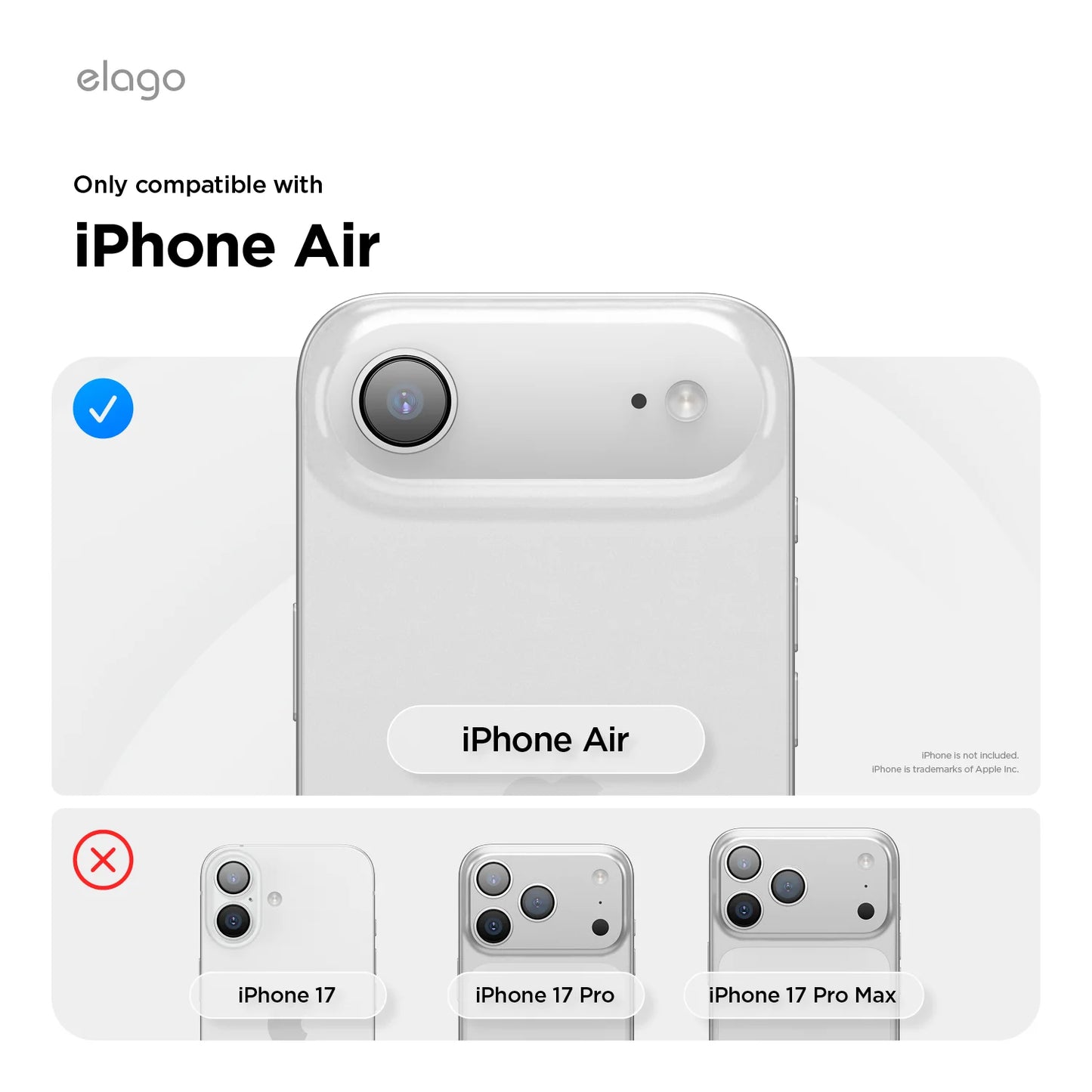 Magnetic Silicone Case Elago iPhone Air Clear