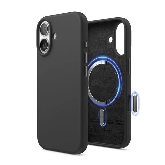 Magnetic Silicone Case Elago iPhone 17 Preto