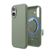 Capa Elago Magnetic Silicone iPhone 17 Khaki Green