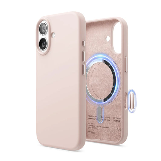 Magnetic Silicone Case Elago iPhone 17 Rosa