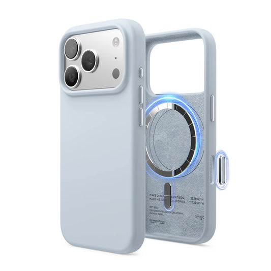 Magnetic Silicone Case Elago iPhone 17 Pro / 18 Pro Light Blue
